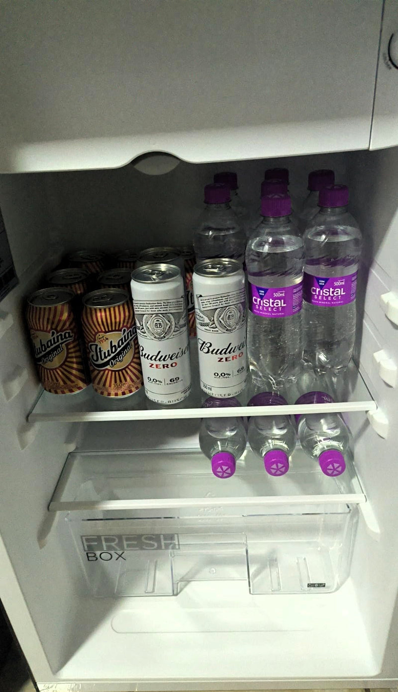 Midea Frigobar Retrô, 95L, Preto, 110V, Midea