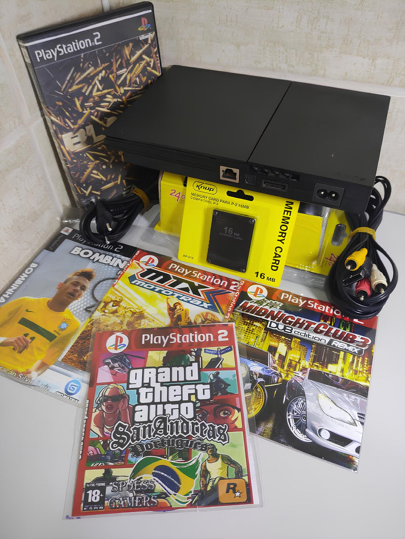 Playstation 2 Slim Completo ⭐⭐⭐⭐⭐